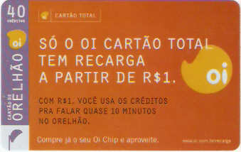 ALOi07-68 - Recarga de R$ 1,00 - 40