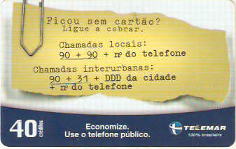 BAT03-055 - Ficou sem Cartão ?
