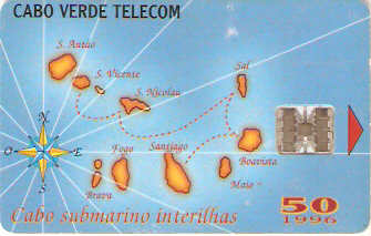 CPV-013 - Mapa de Cabo Verde