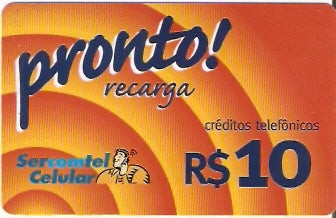 SERC-PC-007 R$ 10,00 - Pronto Sercomtel cel