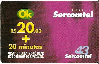 SERC-PC-019 - R$ 20,00 + 20 minutos