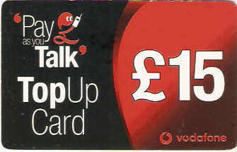 GBP-VOD-REF-10 - Top up Card - 15
