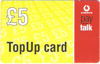 GBP-VOD-REF-01B - Top up Card - 5