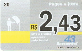 LON09-23 - Pague o Justo R$ 2,43