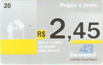 LON09-36 - Pague o Justo R$ 2,45