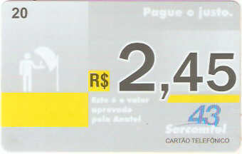 LON10-31 - Pague o Justo R$ 2,45