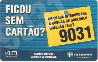 PBT02-71 - Ficou sem Cartão ?