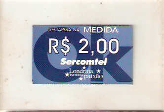 SERC-PC-031M - Recarga na Medida - 2,00