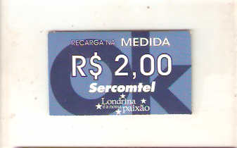 SERC-PC-031 - Recarga na Medida - 2,00