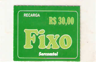 SERC-PF-018 - Recarga Fixo - 30,00