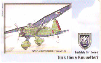 TUR-C-138 - Avião - Westland Lysander-I 1941-47