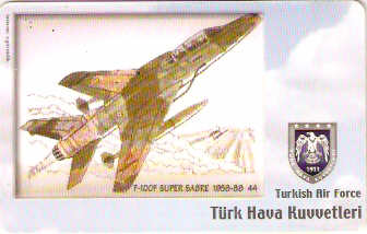 TUR-C-167 - Avião - F-100F Super Sabre 1958-88