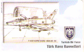 TUR-C-168 - Avião - F-100D Super Sabre 1958-88