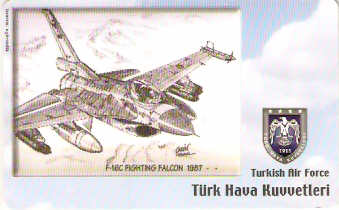 TUR-C-193 - Avião - F-16C Fighting Falcon 1987