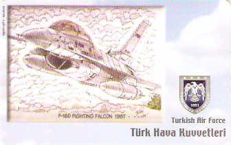 TUR-C-194a - Avião - F16D Fighting Falcon 1987