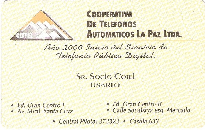 BOL-TT-5 - Cotel La Paz