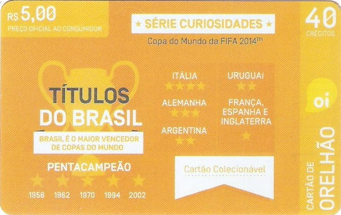 CEOi14-01 - Brasil - Pentacampeão - 5,00