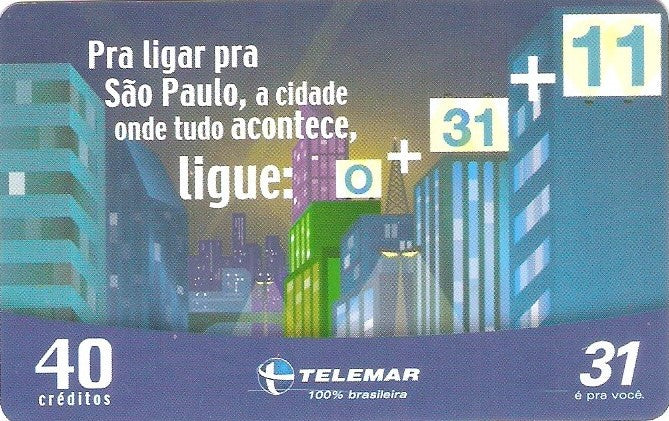 BAT04-110 - Pra Ligar para São Paulo