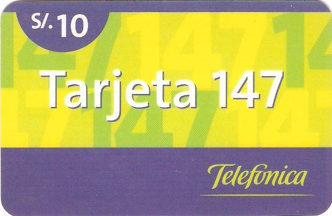 CHL-PP-19 - Tarjeta 147