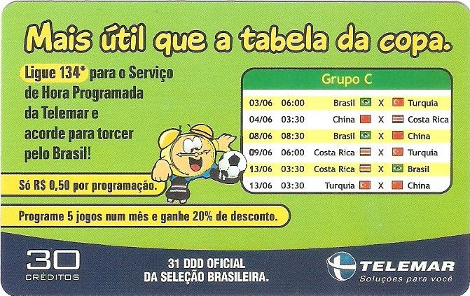 PBT02-50 - Tabela da Copa
