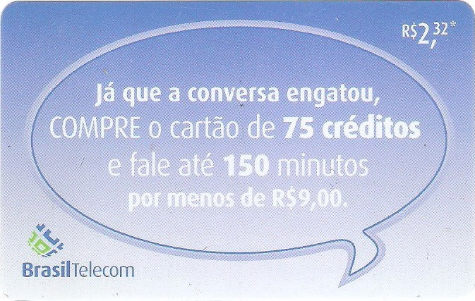 GOC06-069 - Cartão 75 Créditos - 2,32