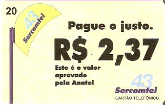LON07-36 - Pague o Justo R$ 2,37