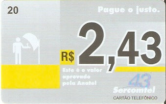 LON09-20 - Pague o Justo R$ 2,43