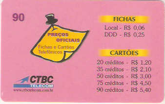 CTBC-T-0009M - Preços Oficiais - 90