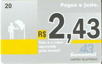 LON08-30 - Pague o Justo R$ 2,43