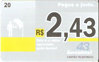 LON08-31 - Pague o Justo R$ 2,43