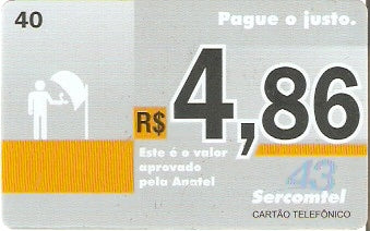 LON08-33 - Pague o Justo R$ 4,86