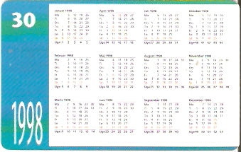 DK-D-007 - Calendario 1998