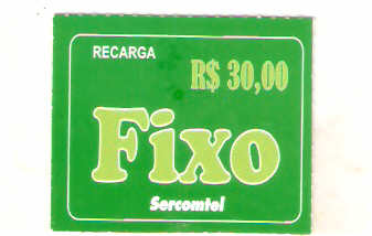 SERC-PF-018a - Recarga Fixo - 30,00