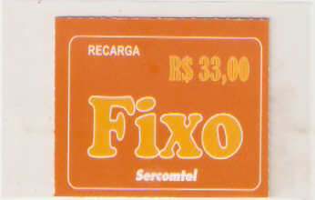 SERC-PF-019 - Recarga Fixo - 33,00