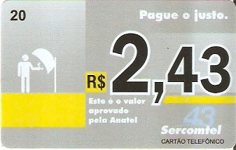 LON09-21 - Pague o Justo R$ 2,43