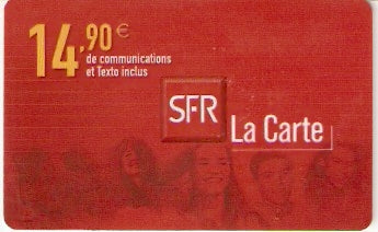 FRA-P-162 - La Carte 14,90 Euros
