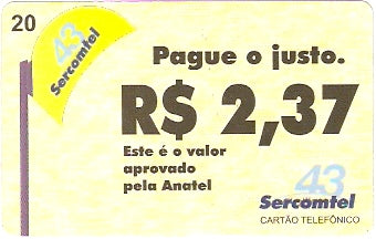 LON08-19 - Pague o Justo R$ 2,37