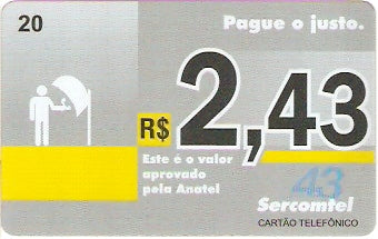 LON08-29 - Pague o Justo R$ 2,43